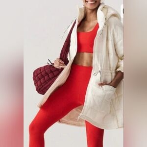 Free People Pacable Long Puffer Ivory Jacket